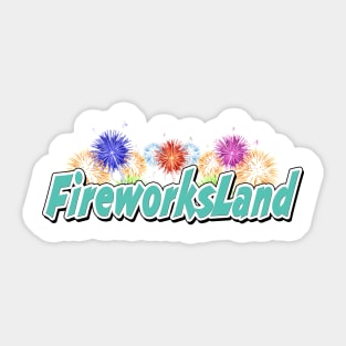 FireworksLand Sticker